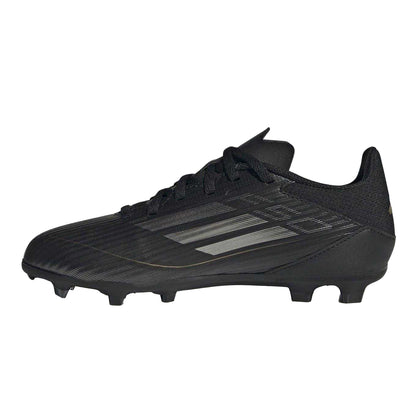 Blue-Pink - Front - Adidas Childrens-Kids F50 League Firm Ground Football Boots