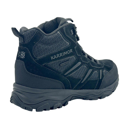 Black - Back - Karrimor Womens-Ladies Mount Suede Waterproof Walking Boots
