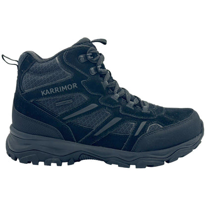 Black - Front - Karrimor Womens-Ladies Mount Suede Waterproof Walking Boots