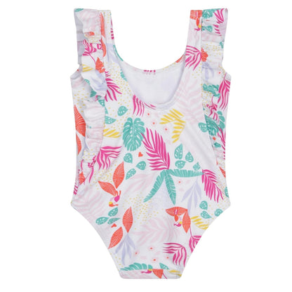 White - Back - Carrement Beau Girls One Piece Swimsuit