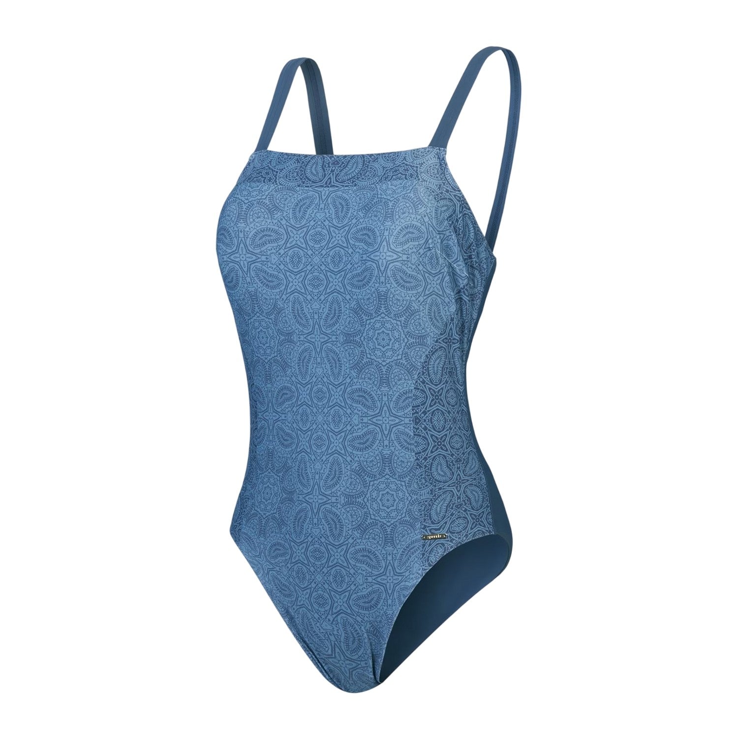 Blue - Front - Speedo Womens-Ladies Geometric One Piece Swimsuit