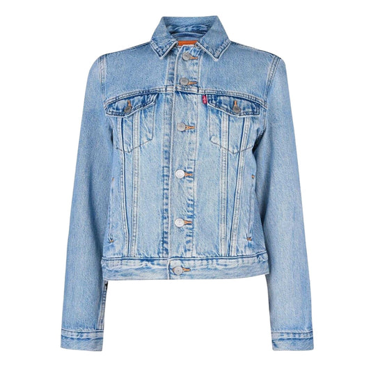 Light Blue - Front - Levis Womens-Ladies Ex Boyfriend Trucker Jacket