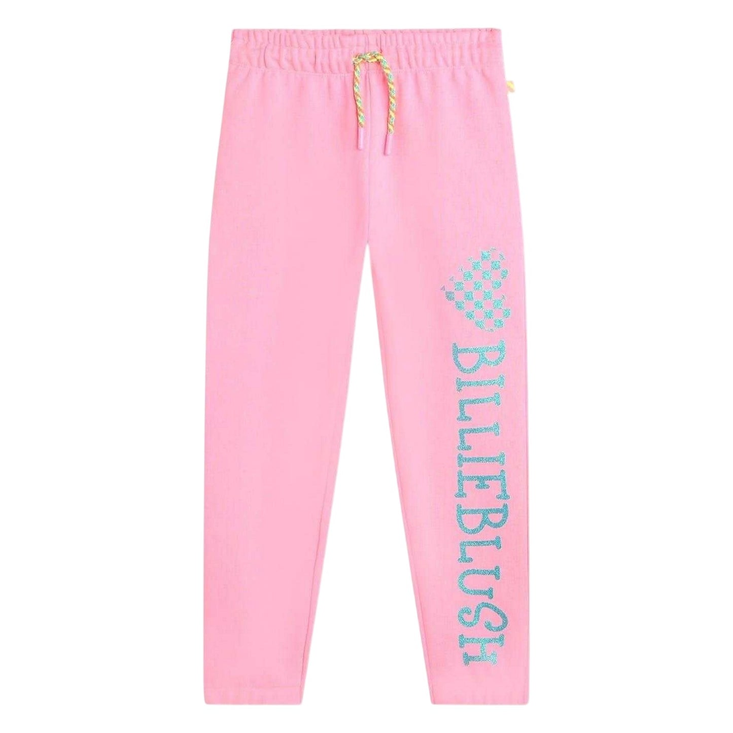 Pink - Front - Billieblush Childrens-Kids Fleece Graphic Joggers