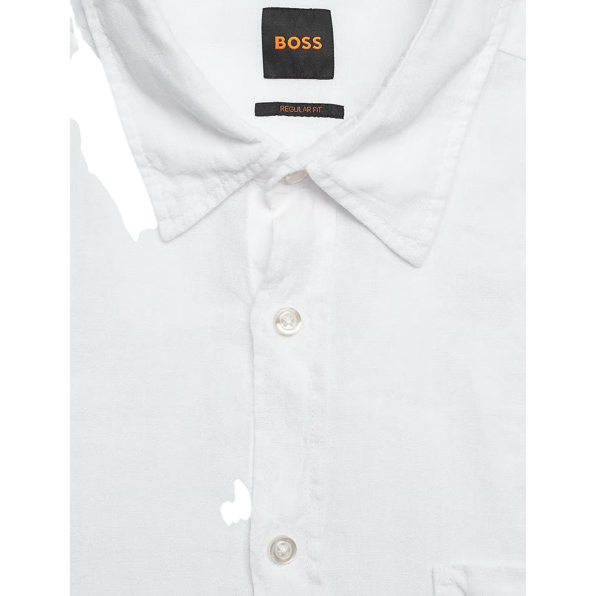 White - Side - Boss Mens Relegant 6 Long-Sleeved Shirt