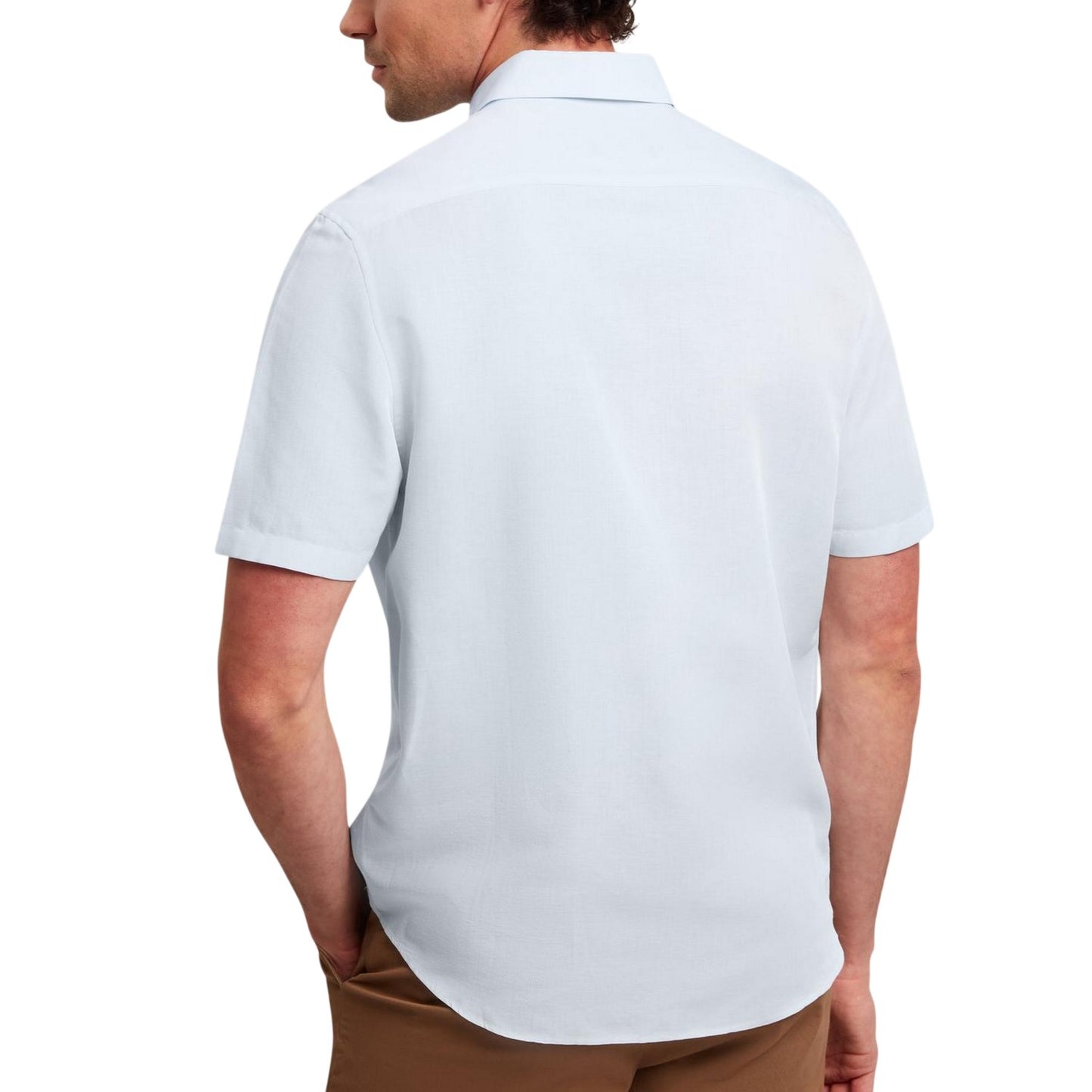 Light Blue - Back - Ted Baker Mens Baker Regular Short-Sleeved Shirt