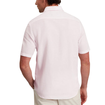 Light Pink - Back - Ted Baker Mens Baker Regular Short-Sleeved Shirt