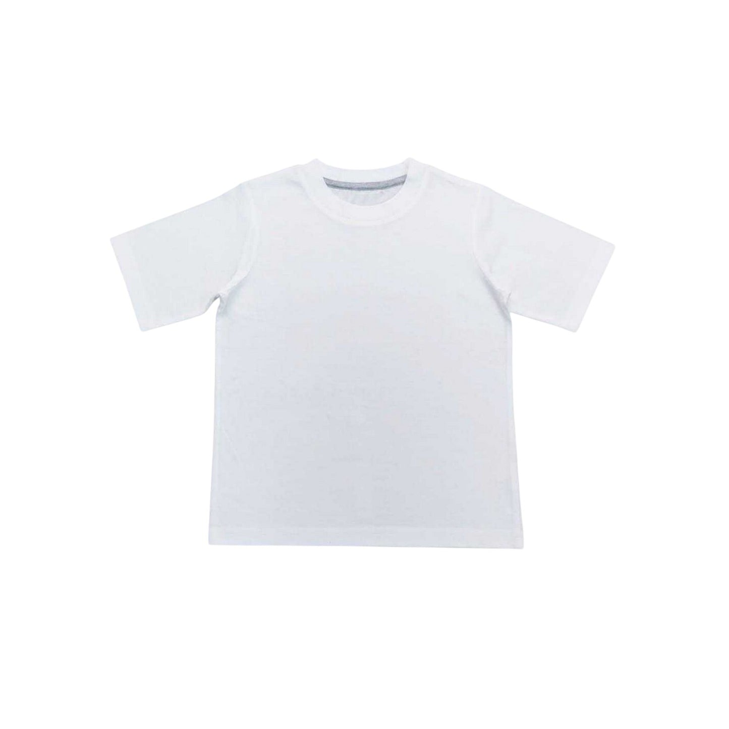 Grey - Back - Linea Childrens-Kids Blank Crew Neck Long Pyjama Set
