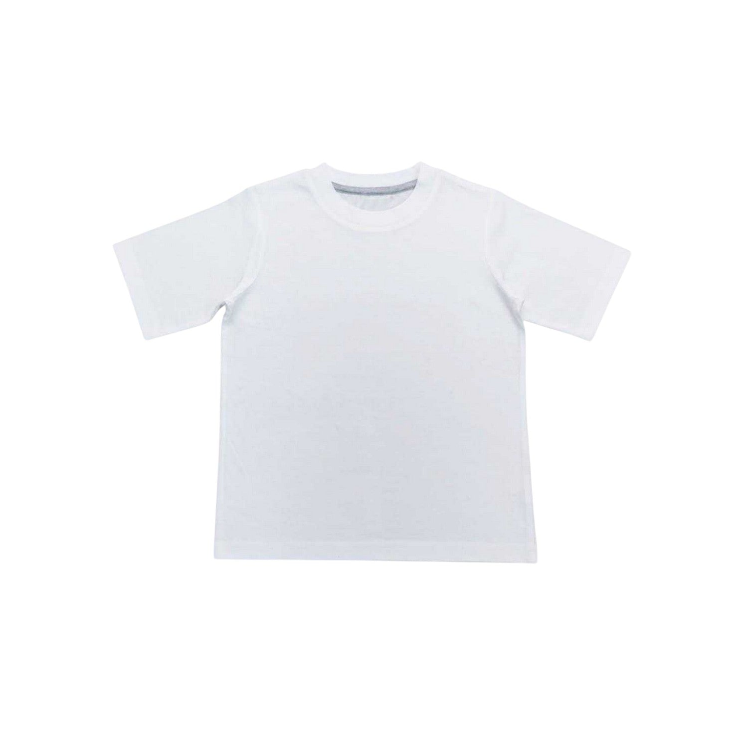 Grey - Back - Linea Childrens-Kids Blank Crew Neck Long Pyjama Set