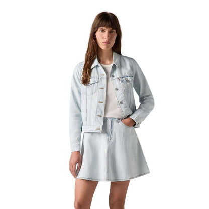 Blue - Lifestyle - Levis Womens-Ladies Original Denim Trucker Jacket