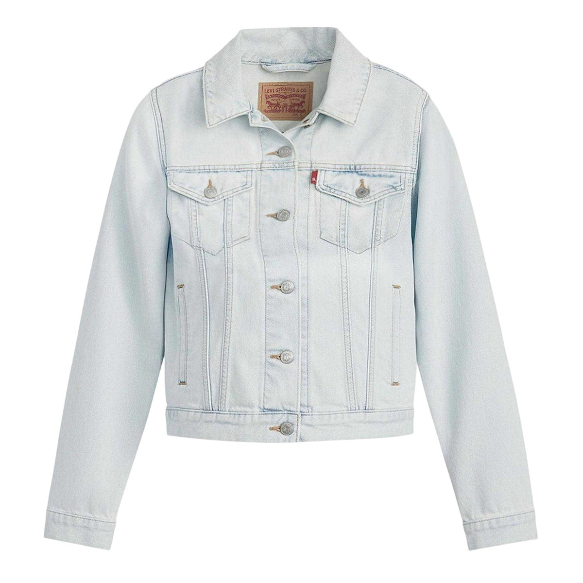 Blue - Front - Levis Womens-Ladies Original Denim Trucker Jacket