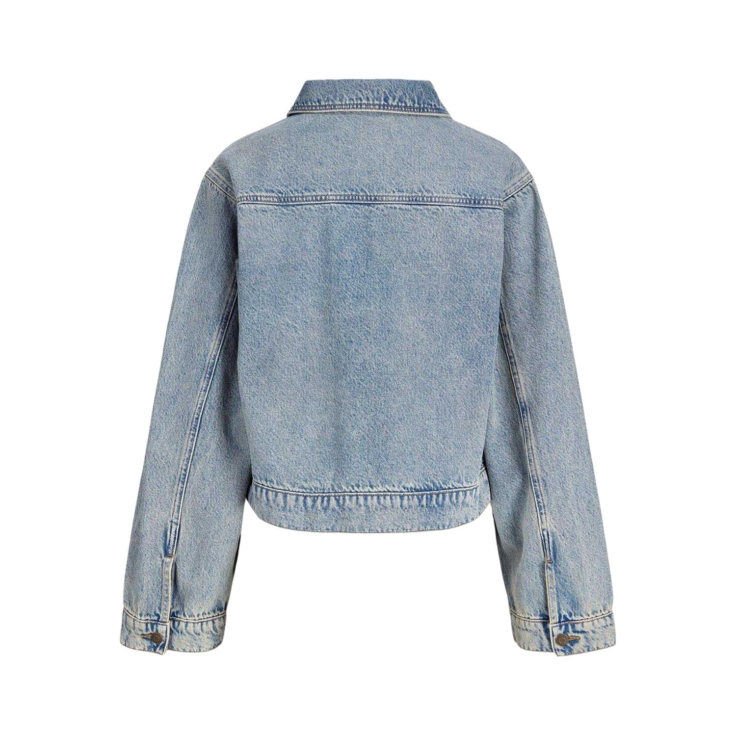 Light Blue Stone Wash - Back - JJXX Womens-Ladies Norma Long-Sleeved Denim Jacket