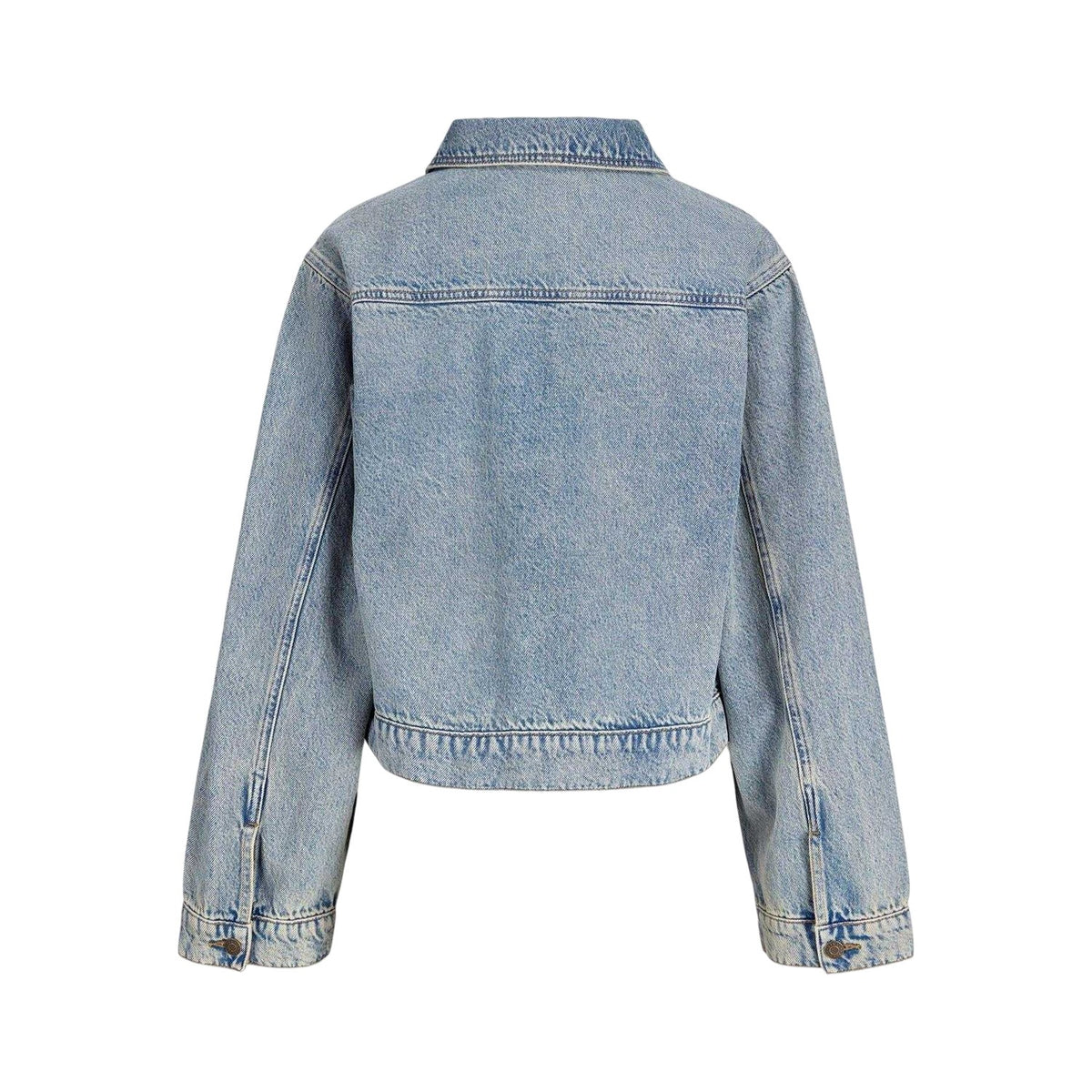 Light Blue Stone Wash - Back - JJXX Womens-Ladies Norma Long-Sleeved Denim Jacket