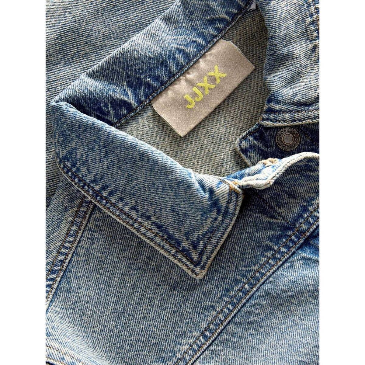 Light Blue Stone Wash - Side - JJXX Womens-Ladies Norma Long-Sleeved Denim Jacket