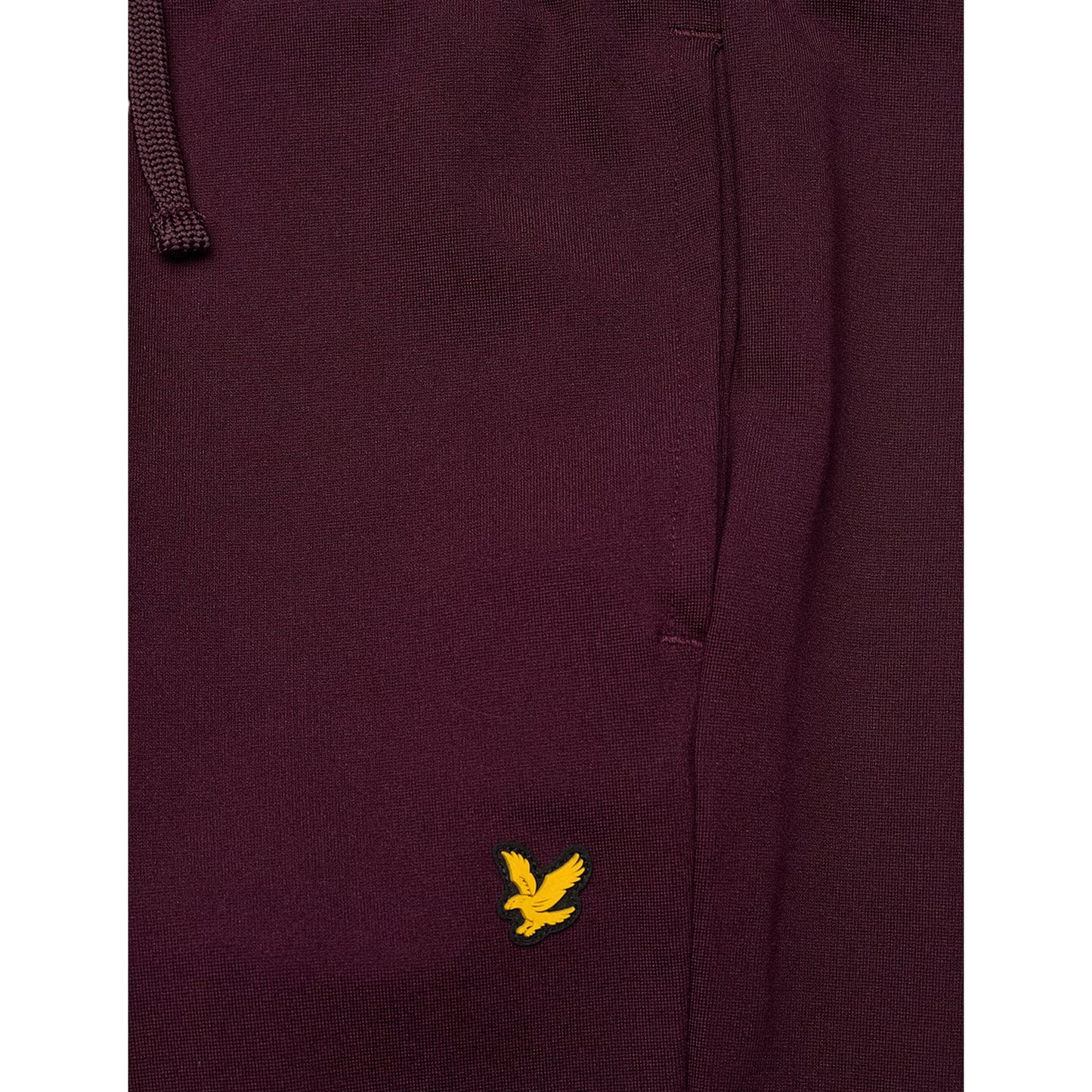Burgundy - Side - Lyle & Scott Childrens-Kids Classic Soft Embroidered Logo Sweatpants
