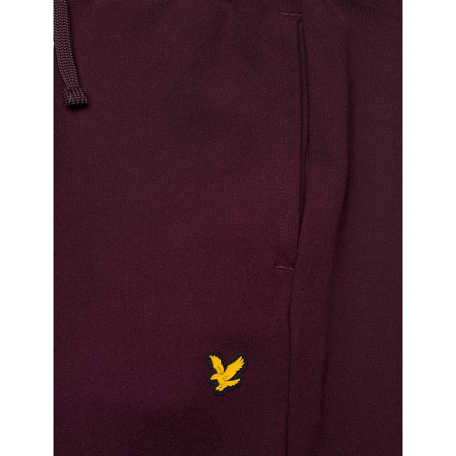 Burgundy - Side - Lyle & Scott Childrens-Kids Classic Soft Embroidered Logo Sweatpants