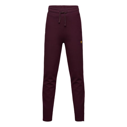 Burgundy - Front - Lyle & Scott Childrens-Kids Classic Soft Embroidered Logo Sweatpants