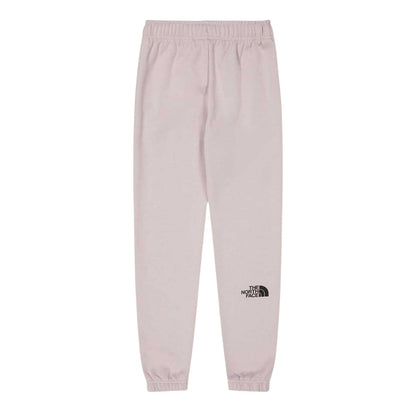 Grey - Back - The North Face Childrens-Kids Fleece Tapered Jogging Bottoms