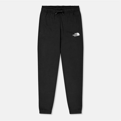 Black - Front - The North Face Boys Fleece Tapered Jogging Bottoms