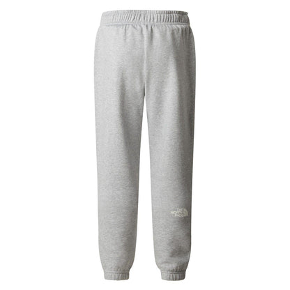 Grey Heather - Side - The North Face Boys Fleece Tapered Jogging Bottoms