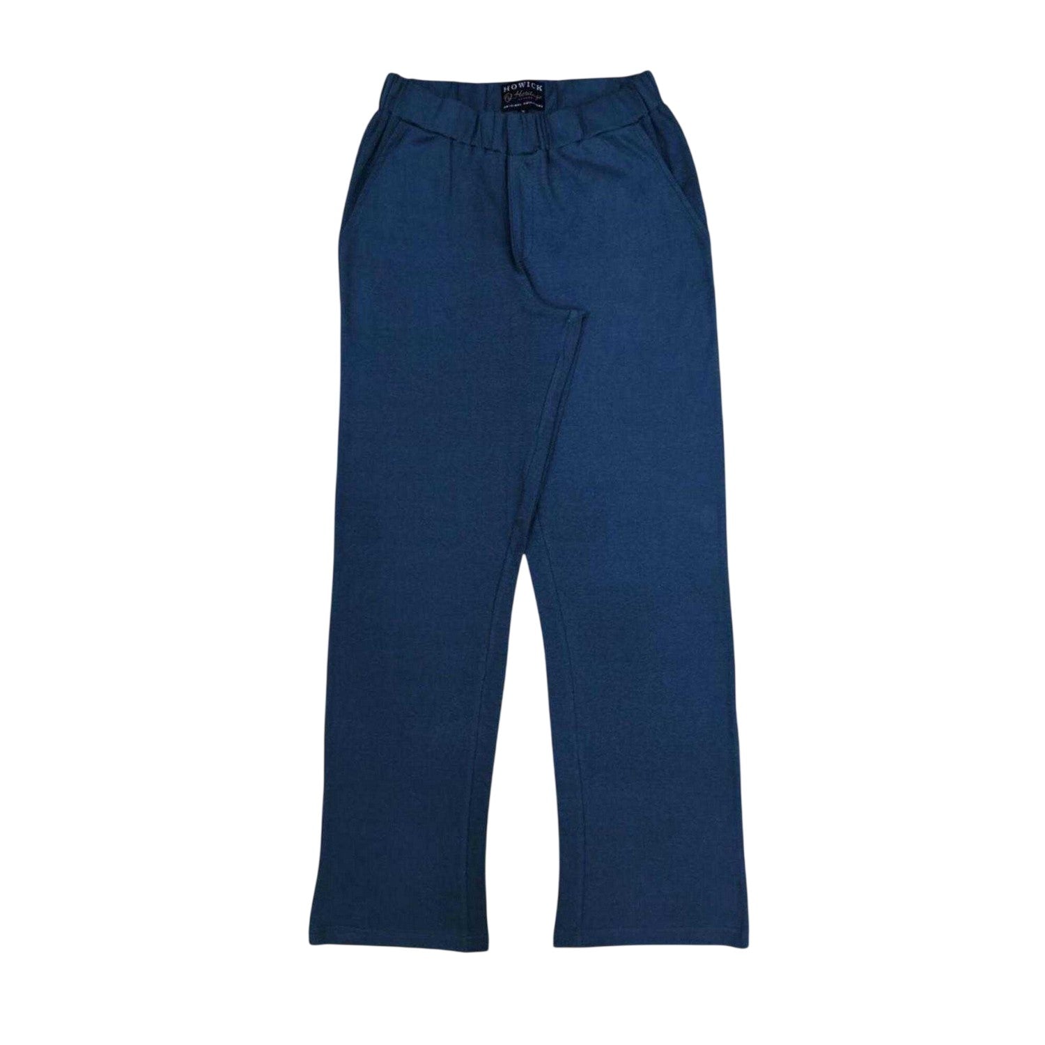 Blue - Side - Howick Mens Plain 3 Button Placket Loungewear Set