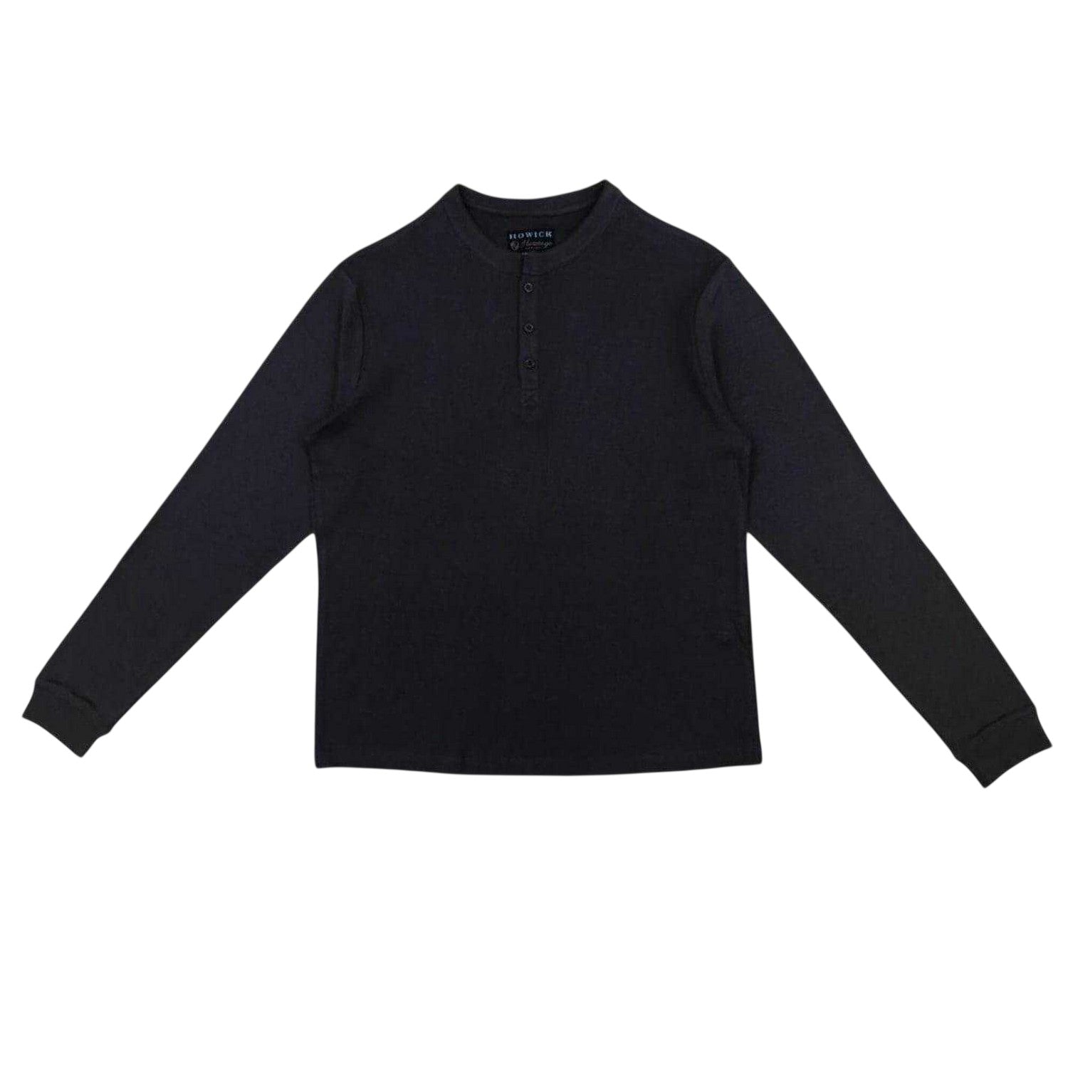 Charcoal - Front - Howick Mens Plain 3 Button Placket Loungewear Set
