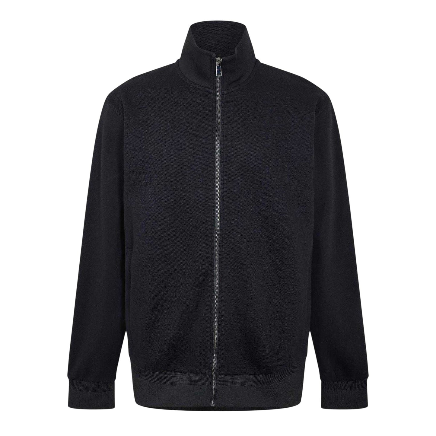 Black - Front - Boss Mens Casual Full Zip Hoodie