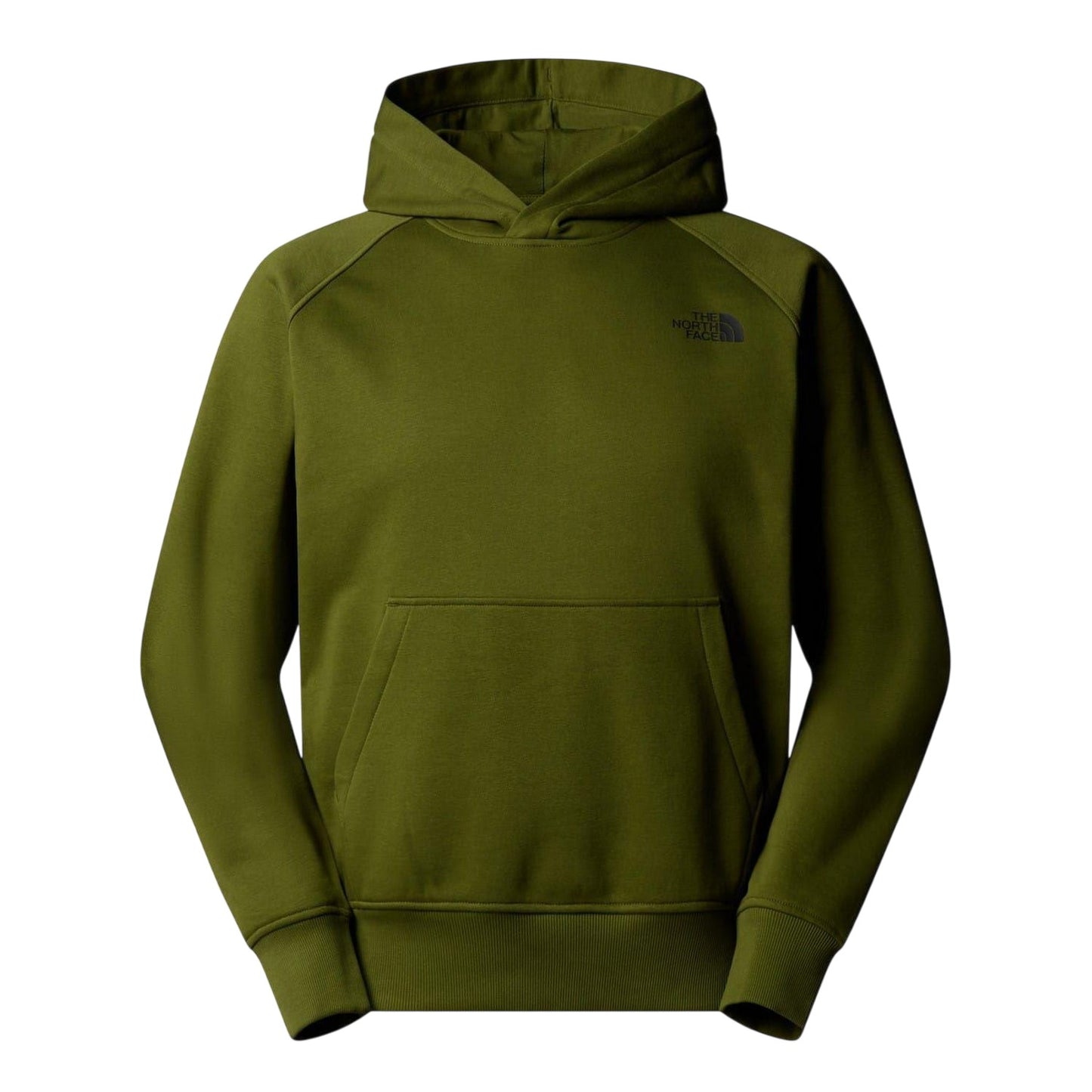 Woodland Green - Front - The North Face Mens Never Stop Exploring Cotton Pullover Hoodie