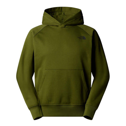 Woodland Green - Front - The North Face Mens Never Stop Exploring Cotton Pullover Hoodie