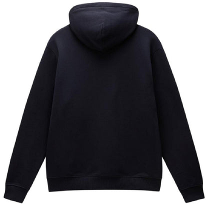Black - Back - Napapijri Mens Box Logo Cotton Loose Fit Hoodie