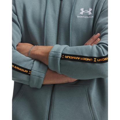 Jasper - Side - Under Armour Mens Fleece Taped Sleeve Full Zip Hoodie