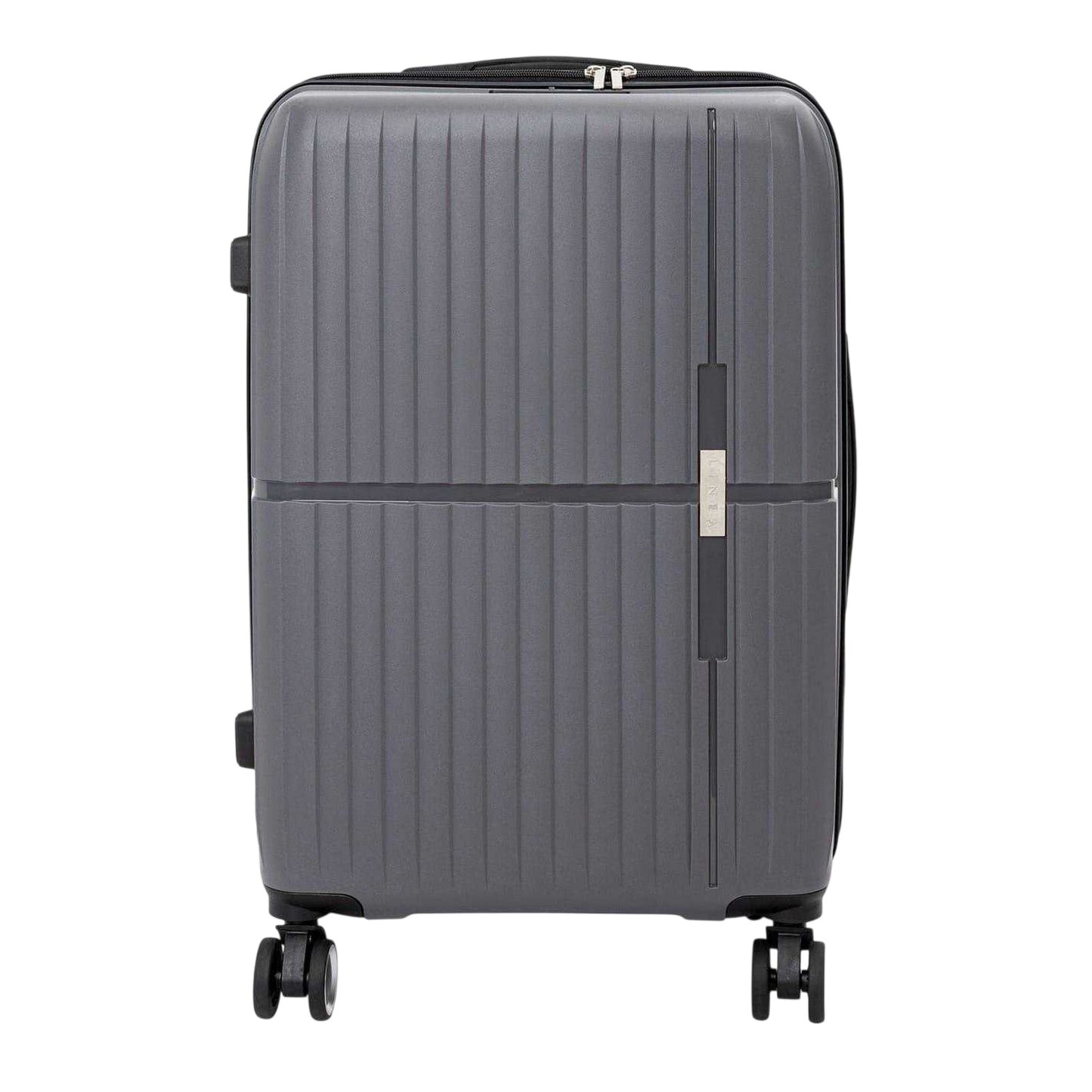 Grey - Front - Linea Hardshell 4 Wheeled Cabin Bag