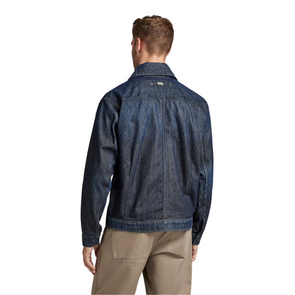 Ocean Blue - Back - G-Star Unisex Adult Denim Flap Pocket Denim Jacket
