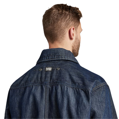 Ocean Blue - Side - G-Star Unisex Adult Denim Flap Pocket Denim Jacket