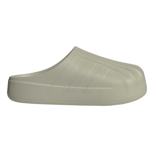 Putty Grey - Front - Adidas Mens Superstar Backless Flat Mules