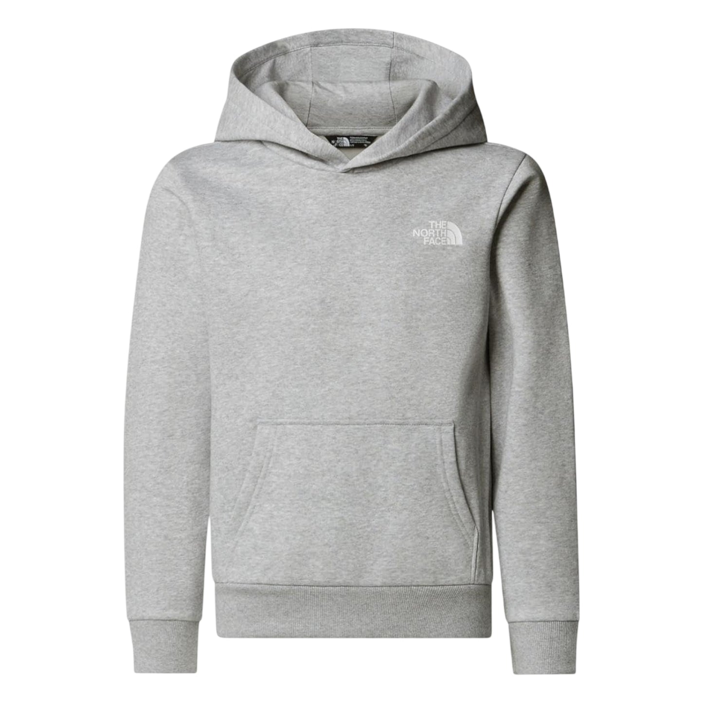 Grey Marl - Front - The North Face Childrens-Kids Dome Logo Cotton Blend Hoodie