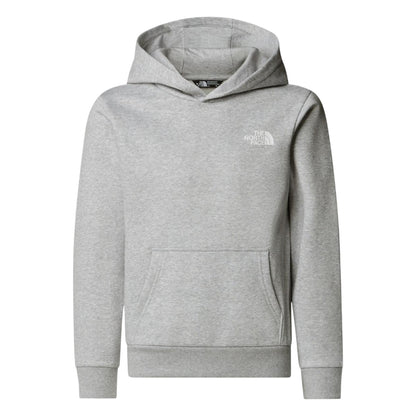 Grey Marl - Front - The North Face Childrens-Kids Dome Logo Cotton Blend Hoodie