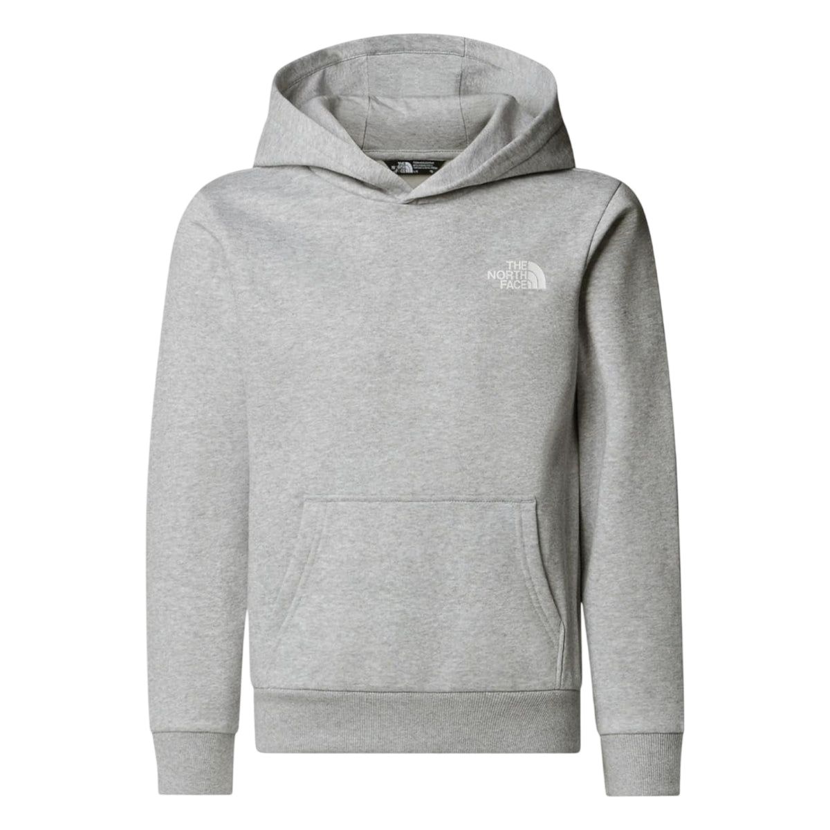 Grey Marl - Front - The North Face Childrens-Kids Dome Logo Cotton Blend Hoodie