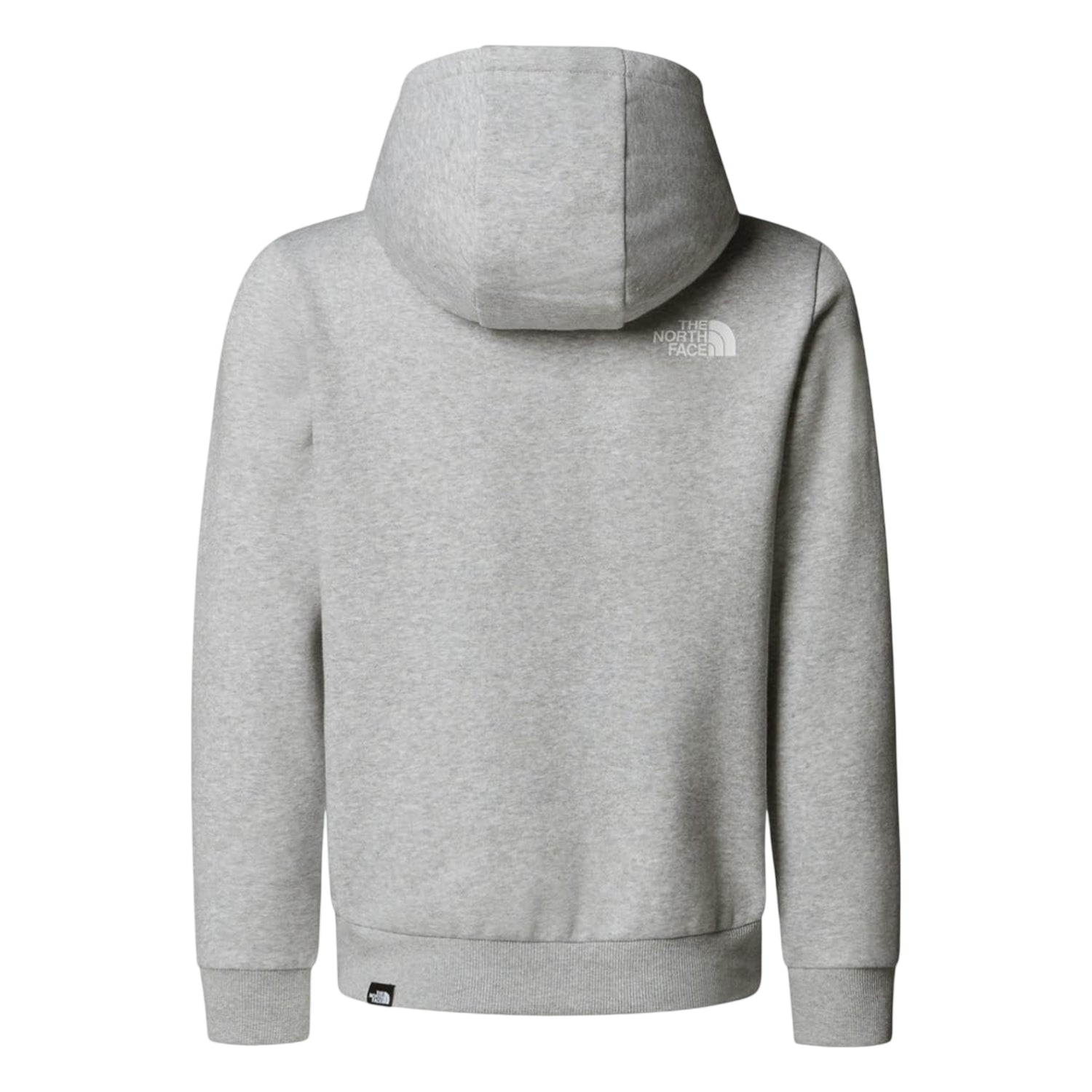 Grey Marl - Back - The North Face Childrens-Kids Dome Logo Cotton Blend Hoodie