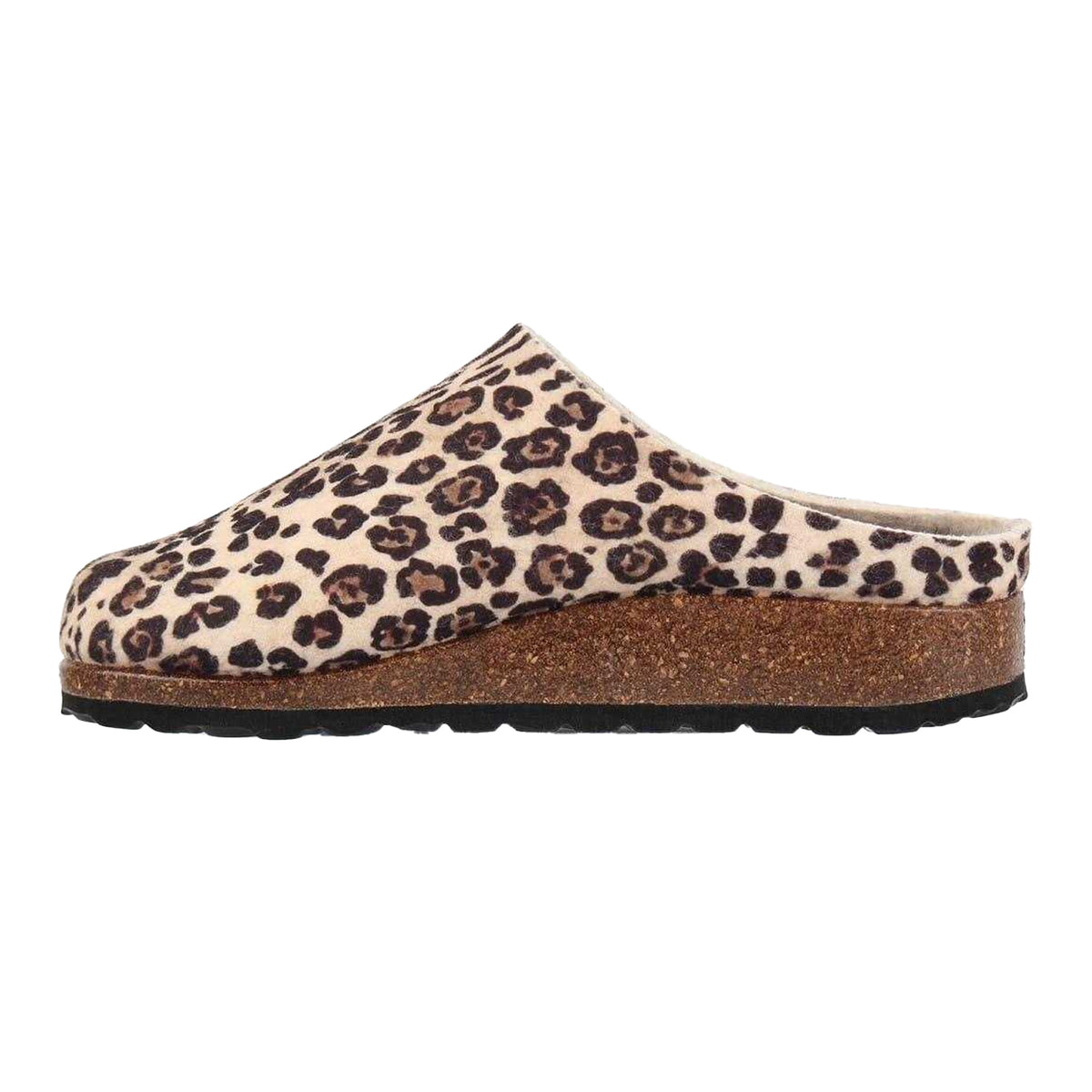 Brown - Back - Biba Womens-Ladies Leopard Print Mules