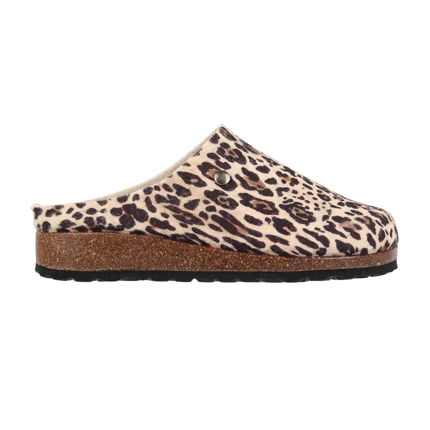 Brown - Front - Biba Womens-Ladies Leopard Print Mules