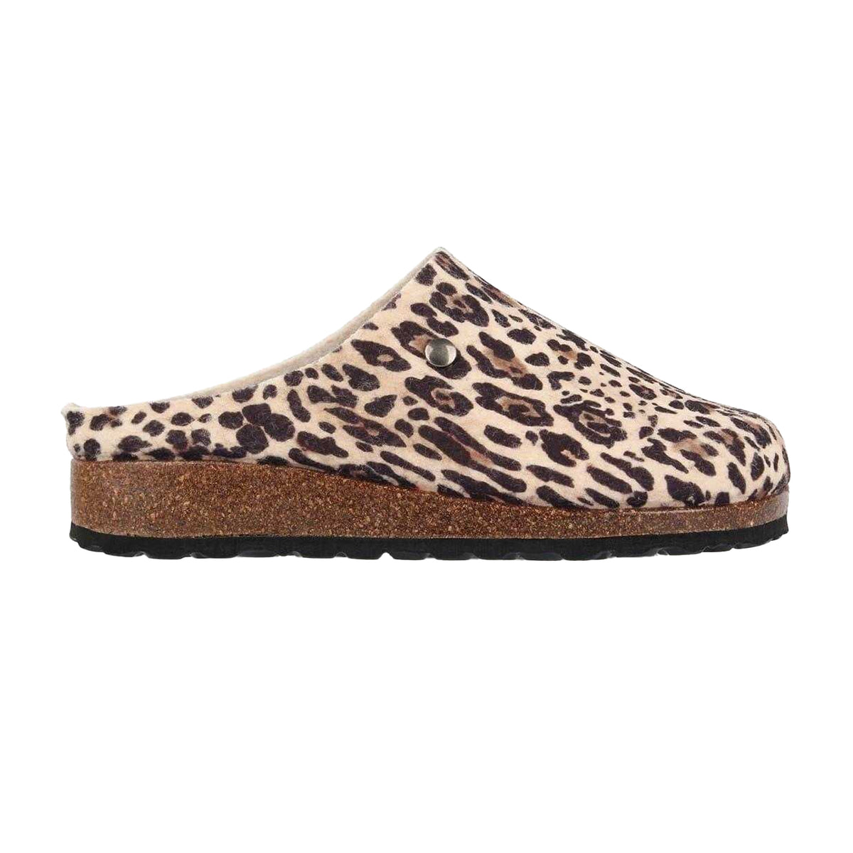 Brown - Front - Biba Womens-Ladies Leopard Print Mules