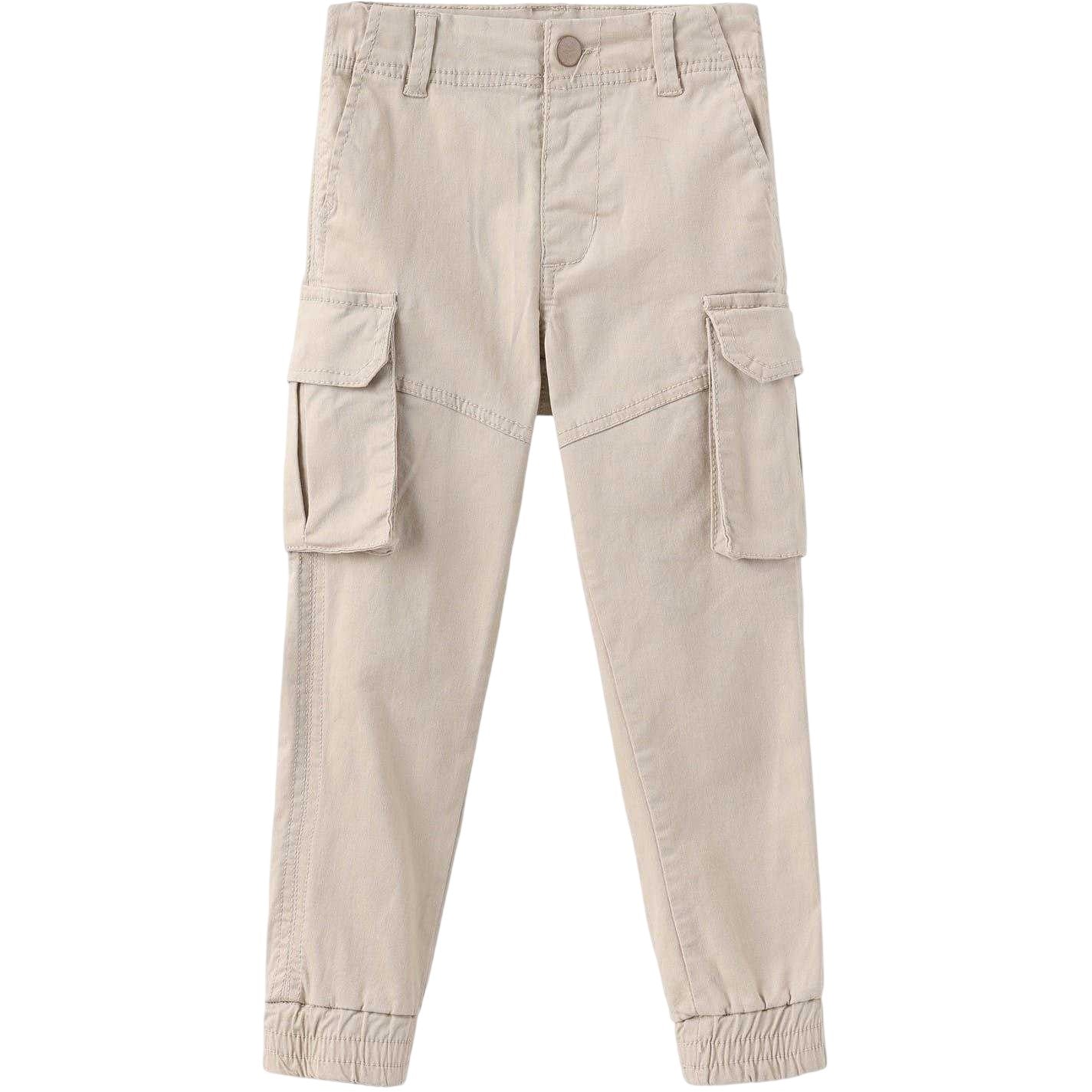 Cream - Front - Firetrap Childrens-Kids Combat Cotton Blend Cargo Trousers
