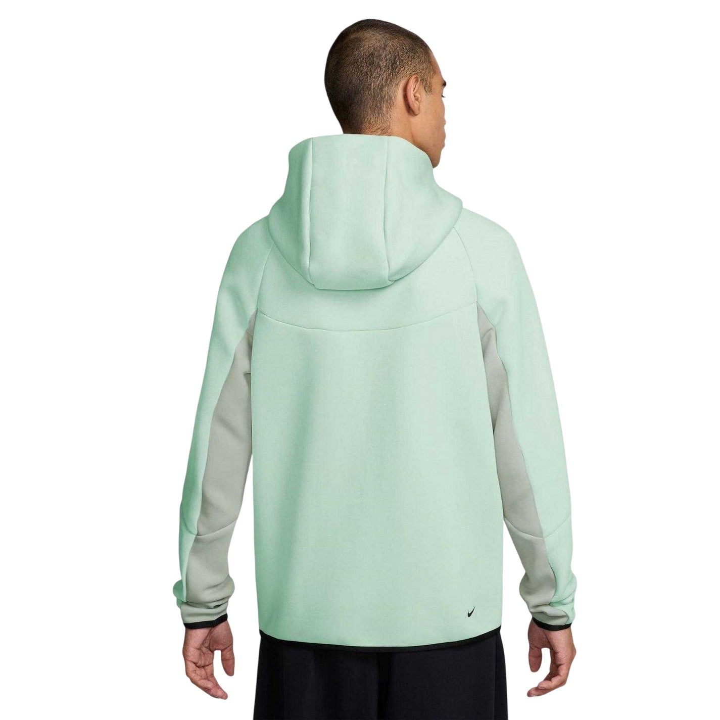 Light Green - Back - Nike Mens Tech Chevron Full Zip Hoodie
