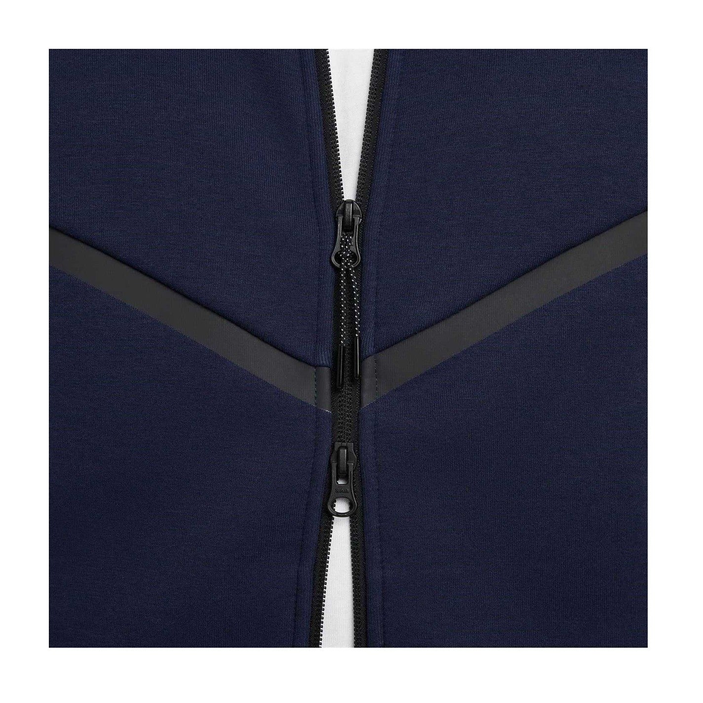 Obsidian Blue-Black - Lifestyle - Nike Mens Tech Chevron Full Zip Hoodie