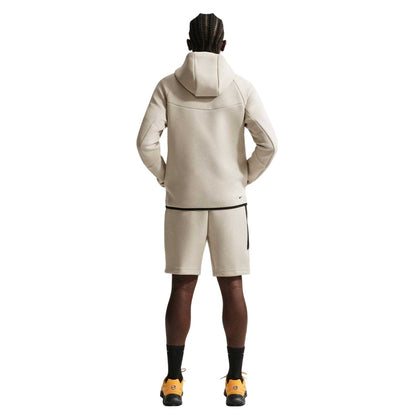 Cream - Back - Nike Mens Tech Chevron Full Zip Hoodie