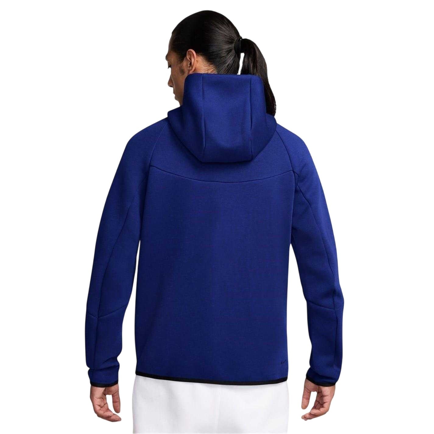 Royal Blue - Back - Nike Mens Tech Chevron Full Zip Hoodie