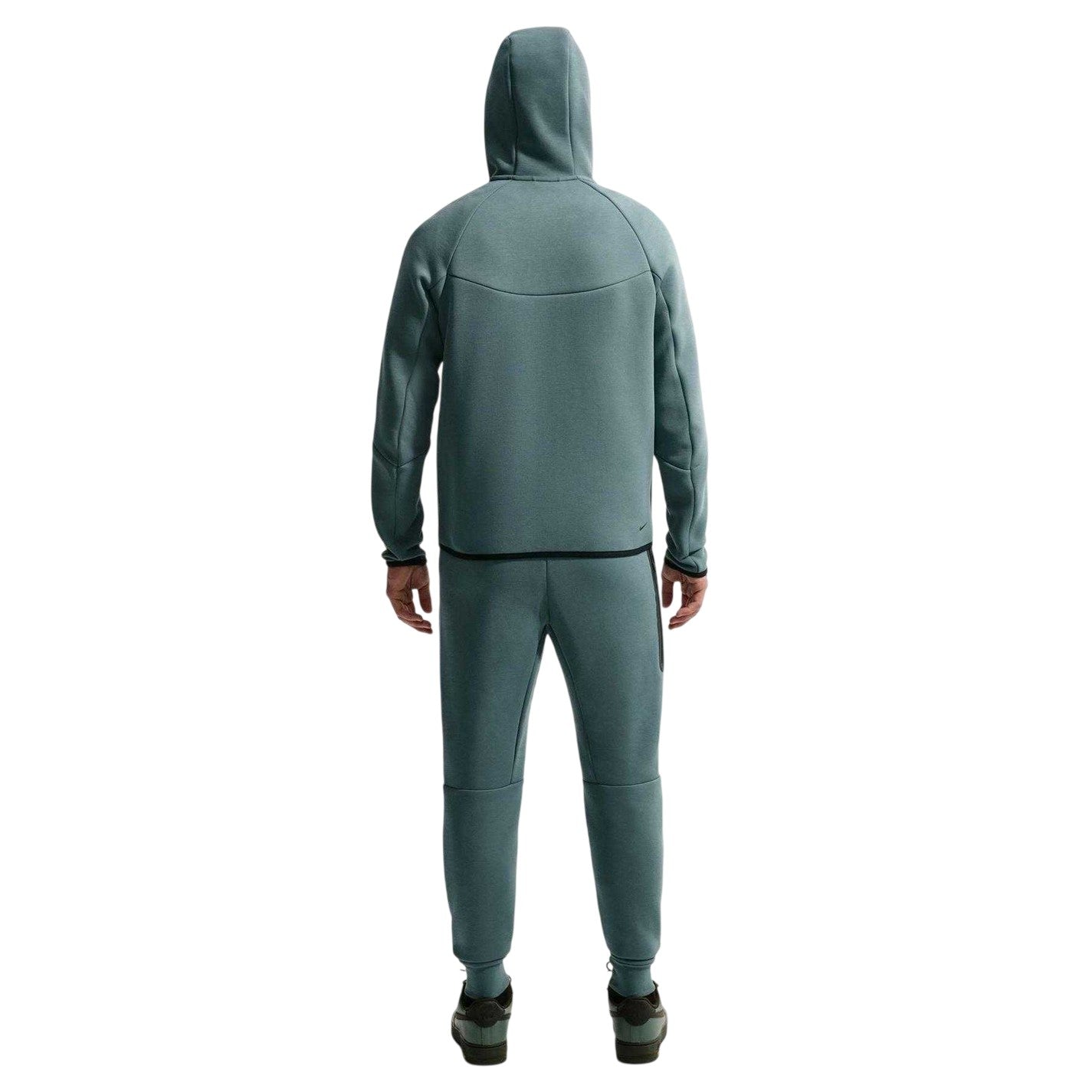 Slate - Back - Nike Mens Tech Chevron Full Zip Hoodie