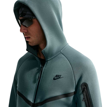 Slate - Side - Nike Mens Tech Chevron Full Zip Hoodie