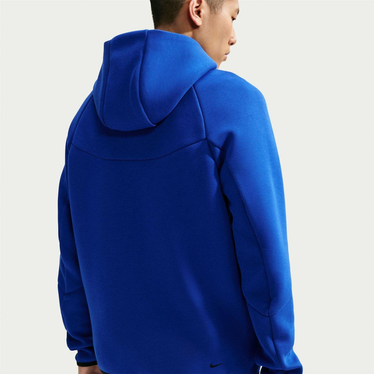 Retro Royal - Back - Nike Mens Tech Chevron Full Zip Hoodie