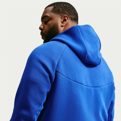 Retro Royal - Pack Shot - Nike Mens Tech Chevron Full Zip Hoodie
